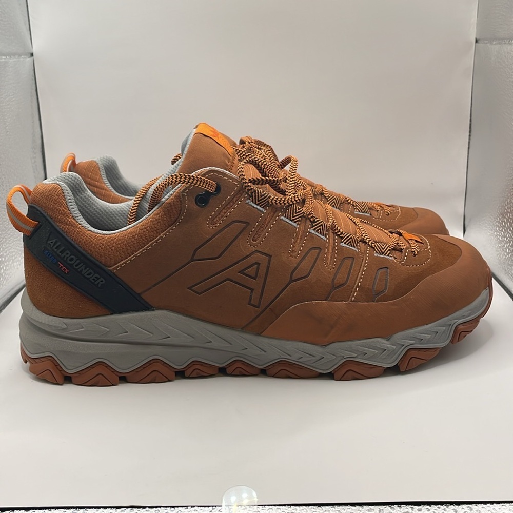 All Rounder - Allro Tex Men's Orange Hiking Shoes - 10